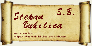 Stepan Bukilica vizit kartica